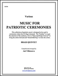 MUSIC FOR PATRIOTIC CEREMONIES BRASS QUINTET P.O.D. cover Thumbnail